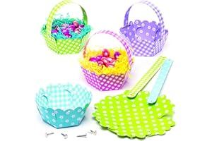 Baker Ross Kits de paniers de Pâques (lot de 8) - Loisirs créatifs sur le thème de Pâques que les enfants pourront fabriquer et utiliser pour la chasse aux œufs de Pâques