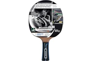 Donic-Schildkröt Waldner 900 754893 Raquette de Tennis de Table Manche en ABP Éponge 2,1 mm Revêtement ITTF Alpha Slick