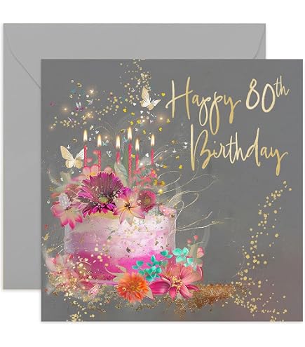 Auguri di buon compleanno per gli 80 anni (con immagini