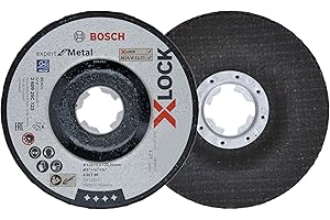 BOSCH ACCESSORIES 5 discos de desbaste Expert for Metal de Bosch Professional (para metal, X-LOCK, Ø 125 mm, diámetro del orificio Ø 22,23 mm, accesorio para amoladora angular)