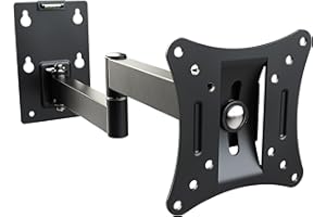 RICOO Obrotowy uchwyt do monitora około 33-75 cm do zakrzywionych i płaskich ekranów LED LCD R02-11 uchwyt ścienny do telewizora uniwersalny do VESA 50 x 50-100 x 100