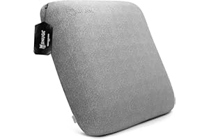 SNUGL Memory Foam Sofa Cushion with Shape Retention – Hypoallergenic Velvet, Supportive Visco-Elastic Foam, Removable & Washable Cover, Perfect for Home Decor and Sofa Furniture (Cloud Grey)