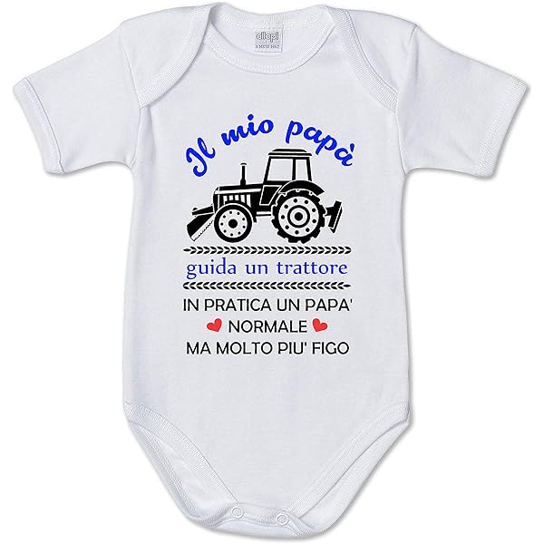 Body Neonato Stampa Sorpresa Per Papà - Regalo Originale Compleanno Papà O Annuncio Gravidanza - Foto 10