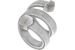 Breil - Women's Ring Gleam Collection - Gioielleria Donna - Anello per Donna in Acciaio IP con Finitura Specchiata, Adattabile per ogni Misura