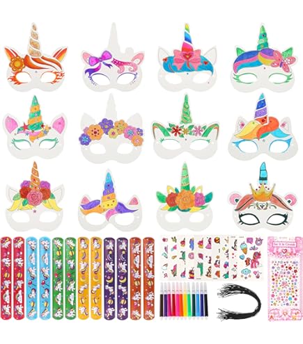 Baker Ross Ltd Unicorn Color In Masks, Arts And Crafts For - View #10