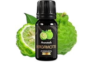 Aromaholik Bergamotteöl BIO 100% naturrein – Ätherische Öle für Diffuser & Aroma Diffuser – Zertifiziertes ätherisches Öl aus Indien – Bergamot Essential Oils 10ml für Sauna & Massage