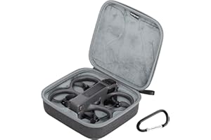 RC GearPro Avata 2 Drone Mallette de Transport avec Mousqueton Résistant aux Chocs Coque Dure Etui de Protection Sac de Voyage pour DJI Avata 2 Drone Corps