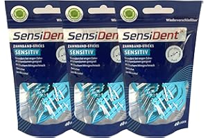 Kaxilu 3x SensiDent Zahnseidesticks Sensitiv mit Reiseetui 30St.
