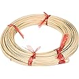 RAYHER HOBBY Coil of Round Rattan Reed for Basket Making and Weaving, Coil of Reeds 125g, Round Reed for Basketry, Diameter 2.6mm, No 6, approx. 40m, natural, 6502600