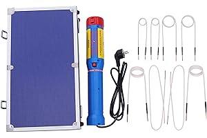 NIGORIY Induktionsheizgerät, Kupfer 1100W Magnetischer Induktionsheizer ohne Flamme, 800℃ Induktionsheizung kfz, Heizset mit Magnetischer Induktion 2 Weiche Kupferdrähte 6 Heizspiralen Übertemperaturschutz