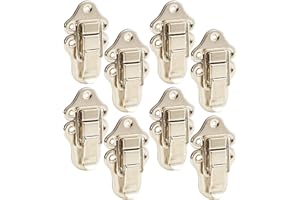 ADAMHALLHARDWARE 8 x Adam Hall 1607 - Aufbauschloss mittel 69 x 38 x 11 mm - Schnapp-Schloss, Kisten-Koffer-Schloss-Verschluss