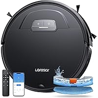 Laresar Robot Vacuum Cleaner with Mop Function 4500Pa Black Robot Vacuum Cleaner Evol 3 Super Thin Robot Vacuum Cleaner App /