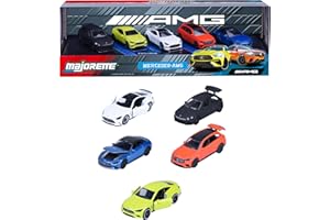 Majorette – Mercedes-AMG 5 Pieces Giftpack – Set Auto in Metallo Die-Cast, 5 Modellini da Collezione con Licenza Ufficiale, 8502105000S06, Giocattolo per Bambini dai 3 Anni in su