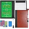 RoseFlower Tactical Football Coach Magnetic Board Portable Training Strategy for Football Competition (Size: 53 cm x 31 cm)