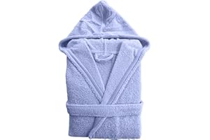 BOSKIMO Peignoir de bain unisexe à capuche 100 % coton OEKO-TEX - Peignoir pour homme et femme - Bouclette américaine 420 g/m² - Doux et très absorbant