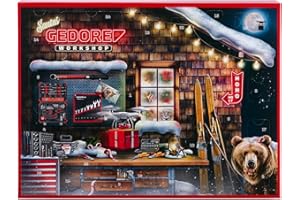 Gedore Red Adventskalender 2025, 51 teilig, Werkzeugkalender für Männer, Männer Geschenk, R33003151