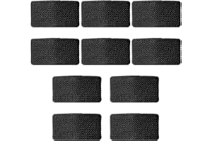 HaiFafafaing 10 Pcs Belt Loops for Trousers 1.5" Nylon Backpack Strap Keeper Elastic Belt Keepers for Backpack Sling Retainer (Black)