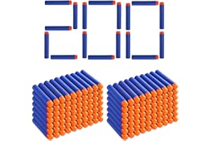 TiGog 200 Stück Pfeile für Nerf Elite 2.0, Pfeile Darts für Nerf Zubehör, Darts Bullets für N-Strike Elite Series, Weiche Schaumstoff Dartpfeile, Dart Zubehör für Nerf Gun Elite, Blau