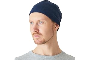 CHARM 100% Bawełniana Czapka Typu Beanie Damska lub Męska pod Kaskiem na Zimę Lato Dobre dopasowanie