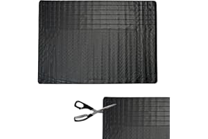 Crystals Universal Rubber Car Boot Mat – Heavy-Duty Waterproof Liner – Trim to Fit Non-Slip Protector for SUV, Car, Van & Truck – Black Boot Tray Mat (118.5cm x 80cm)