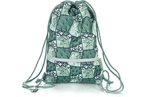 TA Trend Atelier Bolsa de gimnasia infantil en poliéster reciclado – repelente al agua, sin PFC, con tiras reflectantes y correa de pecho