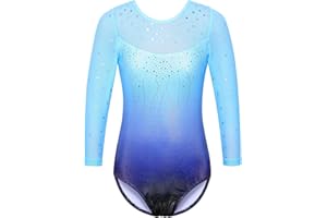 ZNYUNE Ragazza Body Ginnastica Manica 3/4