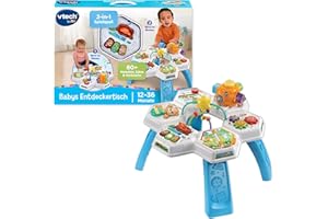 Vtech Baby - Babys Entdeckertisch – Interaktiver Kindertisch mit zahlreichen Aktivitäten und Lerninhalten – Zum Spielen im Sitzen und im Stehen – Für Kinder von 12-36 Monaten