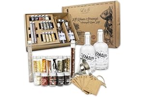 LOUISE & GASTON L&G® - Kit préparation et Infusion Rhum arrangé - Idees Cadeaux - Coffret Cadeau Rhum DIY dégustation Surprise - Noel, Saint Valentin, fêtes, Anniversaire - fabriqué en France