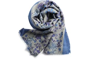 Superora Bufanda Caliente Bufandas Suaves para Mujeres Estolas Envolturas y Chales Patrón Impreso Paisley Floral Patrón Impreso 190cm*65cm