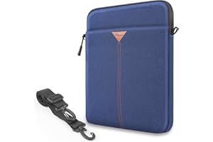 SIMTOP Borsa Ipad per,Borse a Tracolla con Tasche Portaoggetti, Compatibile con ipad air 2023 borsa ipad 10 generazione, Accessori per tablet impermeabili, Borsa per tablet da uomo (Nera)