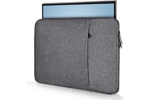 18.5 Inch Portable Monitor Case for InnoView UPERFECT Arzopa Most Large 18/18.5 Inch Portable Monitor Pouch Sleeve Bag with Pocket, Space Grey(17.5x11.8 Inch)