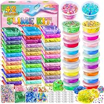 20 Farben DIY Schleim-Kit – Kristall-Slime Mit Add-Ins – Inkl. Schaumstoffkugeln, Glitzer, Charms & Behälter – Ideal Als Partygeschenk Für Kinder – Fördert Kreativität & Motorik