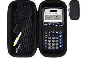 RIYADAone Hartschalen Schutzhüllen Tasche Geeignet für Texas Instruments TI-30XIIS / TI-30X Plus/TI-30X Pro/TI-30XS / TI-36X Pro/TI-30Xa Scientific Calculator (Schwarz)