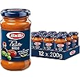 Barilla Pasta Sauce, Rosso Pesto Sauce, Tomato and Basil Pesto, Authentic Italian Taste, Bulk Pack of 12 x 190 g
