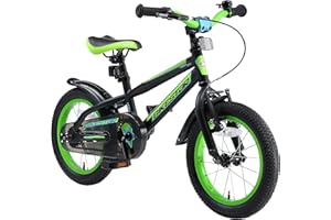 BIKESTAR Bicicleta Infantil para niños y niñas a Partir de 4 años | Bici de montaña 14 Pulgadas con Frenos | 14" Edición Mountainbike