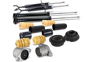 ATEC Germany 4x ammortizzatore a gas a pressione anteriore e posteriore, incluso kit di montaggio e protezione dalla polvere, compatibile con AUDI A6 C5 (4B2, 4B5), VW PASSAT B5 (3B2, 3B5, 3B3)