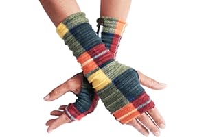 Anna Falcke Wristees® Fingerless Gloves for Unisex Adult Regular Thermal Hand Warmers with Thumbhole