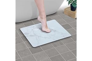 Creative Corner Tappeto Bagno Assorbente - Tappetino Bagno Antiscivolo Assorbente ad Asciugatura Rapida 40x60 Marmo Grigio - Tappeto Bagno Antiscivolo