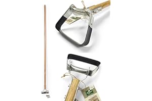 GREENMAN GARDEN TOOLS Greenman Hoe Garden Tool Wiggle Cultivator For Gardening Tools Long 1.5m Ash Handle 10 Year Guarantee