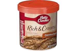 Betty Crocker Glaçage riche et crémeux sans gluten à la noix de coco et aux noix de pécan, 449,4 g.