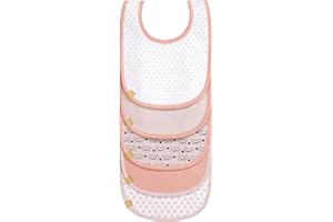 LÄSSIG Baby Kleinkind Lätzchen Set (5 Stk.) Klettverschluss Baumwolle wasserdicht/Value Pack Bib
