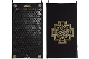 ShaktiMat Classic Acupressure Mat, Level 1 in Shakti Black, 8,000 Signature Spikes That Massage Muscles, Aid Sleep & Unlock Inner Tension | Similar to Acupuncture, No Needles Required