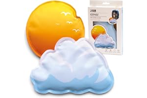 Monkey Business Icepadz: Set di 2 Sacche Ghiaccio Gel Riutilizzabile, Morbide per Biberon e Latte Materno, Sottile per Borsa Frigo e Portapranzo (Icepadz - Sunny)