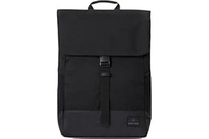 Johnny Urban Laptop Rucksack Damen & Herren & Herren Schwarz - Mika - Moderner Notebook Backpack für Schule, Uni, Fahrrad - 14L - Stylischer Backpack - Wasserabweisend