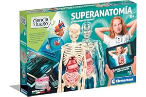 Clementoni Superanatomía - Juguete científico de anatomía con App dedicada y Realidad Aumentada, para Descubrir el Cuerpo Humano, a Partir de 8 años, Juguete en español (55509)