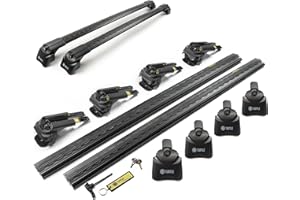 CHROMEMASTER TURTLE AIR2 | Roof rack, Roof bars | Compatible with Jeep Grand Cherokee WK2 2011-; For mounting roof boxes, bicycle racks, ladders | Durable aluminum construction|