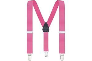 Buyless Fashion Tirantes ajustables para niño o bebé unicolor 2.54 cm - espalda en Y