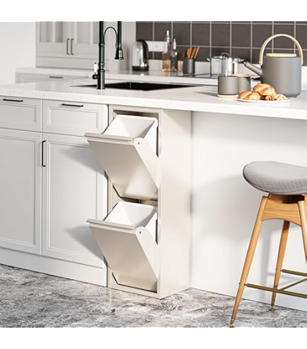 ARREGUI Binary CR705-34L Verticale Vuilnis- en Recyclingemmer van Roestvrij Staal met Pedalen en Bovenopening | 16 18L (34L) | Vuilnisemmer voor de Keuken | Prullenbak voor Huis met 2 Emmers