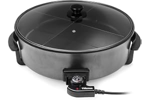 Tristar Multifunktionell panna – 7,5 l, 40 cm diameter, justerbar termostat, non-stick beläggning, 1 500 watt, PZ-9145