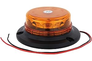 ‎ADLUMINIS AdLuminis LED rotating beacon, orange, in various versions, for 12V and 24V voltage, flashing light / warning light for road transport
